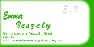 emma veszely business card